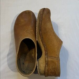 handmade wooden and Leather Women's Clogs